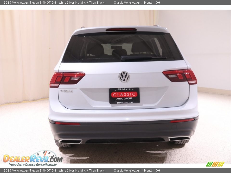 2019 Volkswagen Tiguan S 4MOTION White Silver Metallic / Titan Black Photo #20