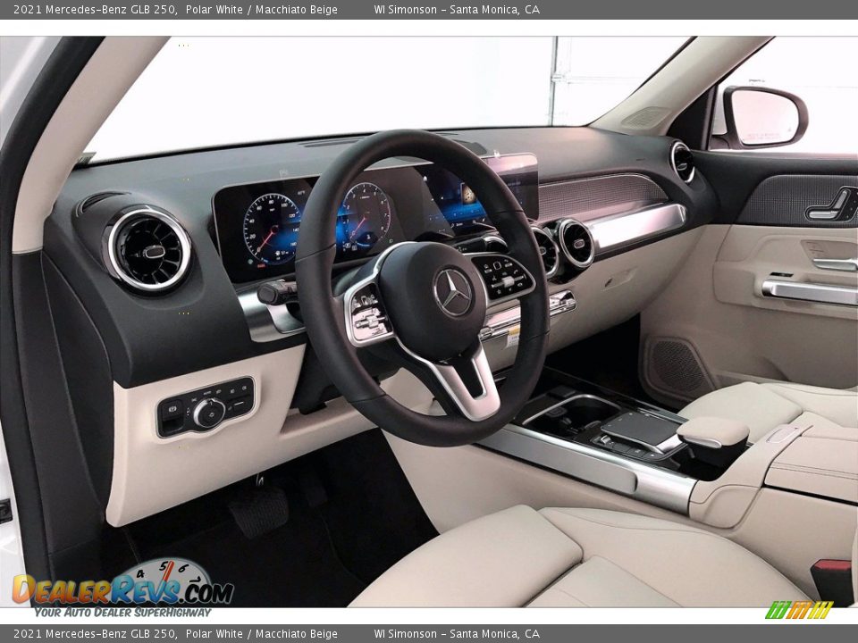 2021 Mercedes-Benz GLB 250 Polar White / Macchiato Beige Photo #4