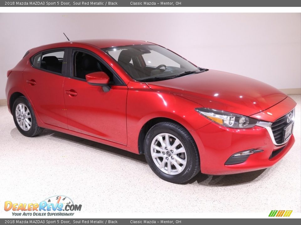 2018 Mazda MAZDA3 Sport 5 Door Soul Red Metallic / Black Photo #1