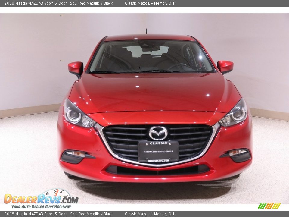 2018 Mazda MAZDA3 Sport 5 Door Soul Red Metallic / Black Photo #2