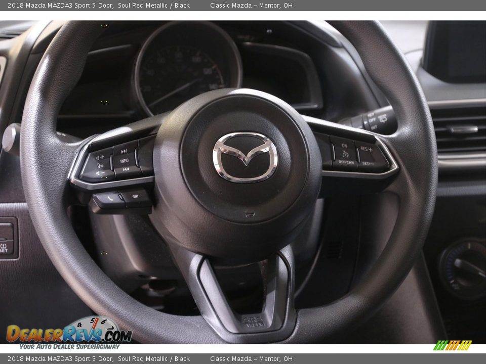 2018 Mazda MAZDA3 Sport 5 Door Soul Red Metallic / Black Photo #7