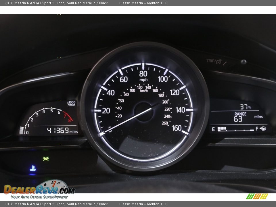 2018 Mazda MAZDA3 Sport 5 Door Soul Red Metallic / Black Photo #8