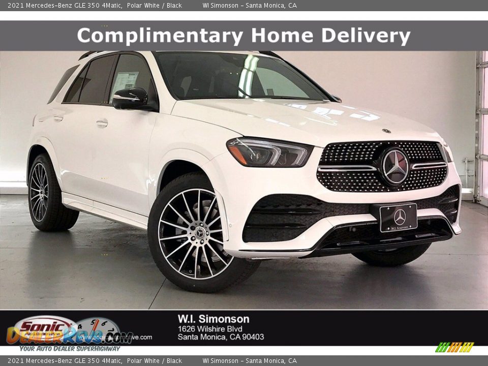 2021 Mercedes-Benz GLE 350 4Matic Polar White / Black Photo #1