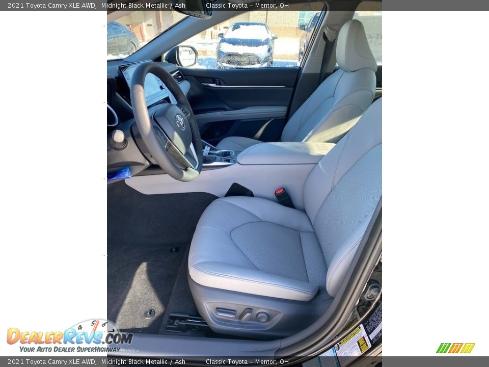 2021 Toyota Camry XLE AWD Midnight Black Metallic / Ash Photo #2