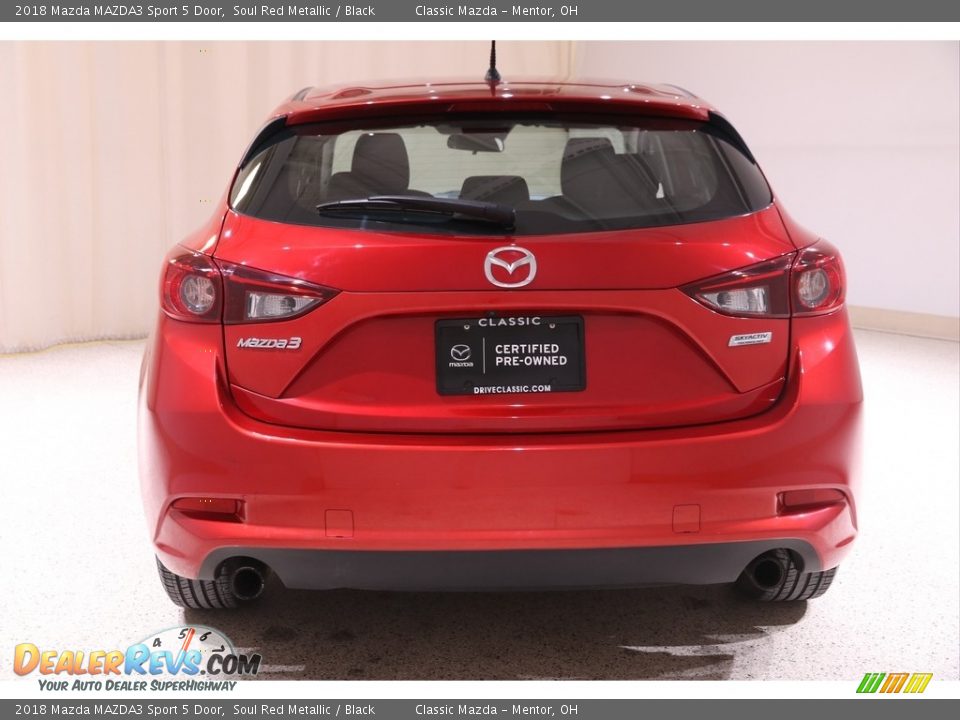 2018 Mazda MAZDA3 Sport 5 Door Soul Red Metallic / Black Photo #18