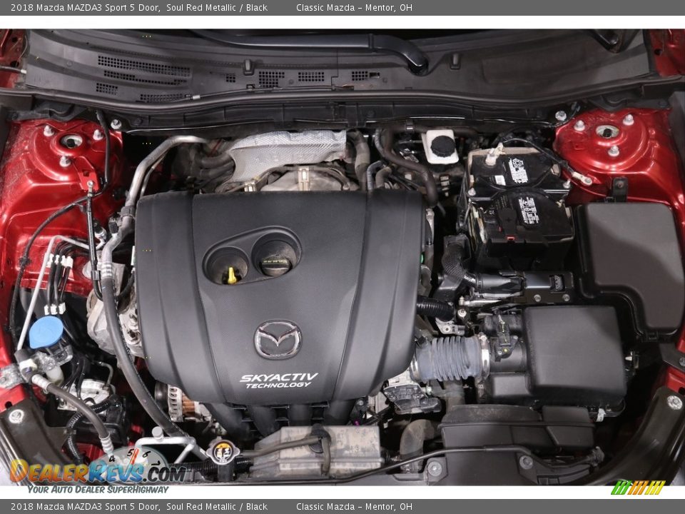 2018 Mazda MAZDA3 Sport 5 Door Soul Red Metallic / Black Photo #19
