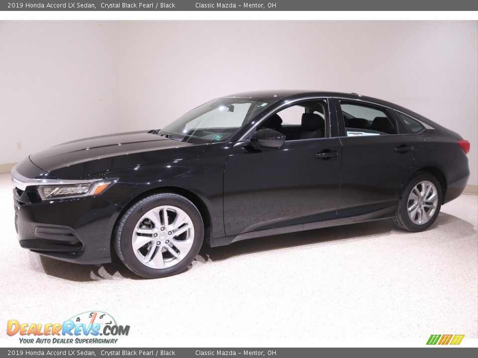 2019 Honda Accord LX Sedan Crystal Black Pearl / Black Photo #3