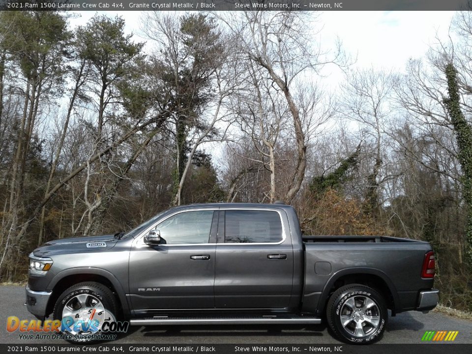 2021 Ram 1500 Laramie Crew Cab 4x4 Granite Crystal Metallic / Black Photo #1