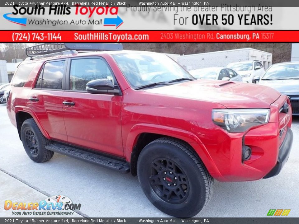 2021 Toyota 4Runner Venture 4x4 Barcelona Red Metallic / Black Photo #1