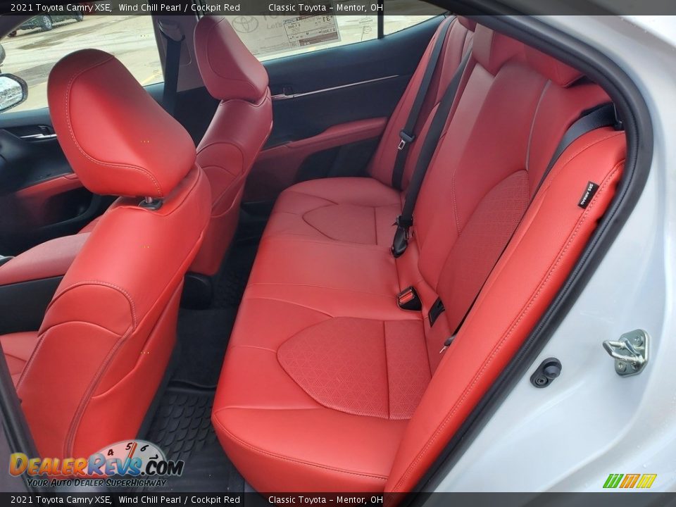 2021 Toyota Camry XSE Wind Chill Pearl / Cockpit Red Photo #3
