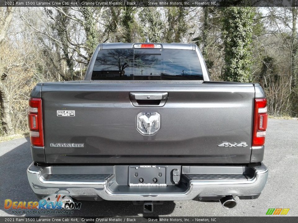 2021 Ram 1500 Laramie Crew Cab 4x4 Granite Crystal Metallic / Black Photo #7