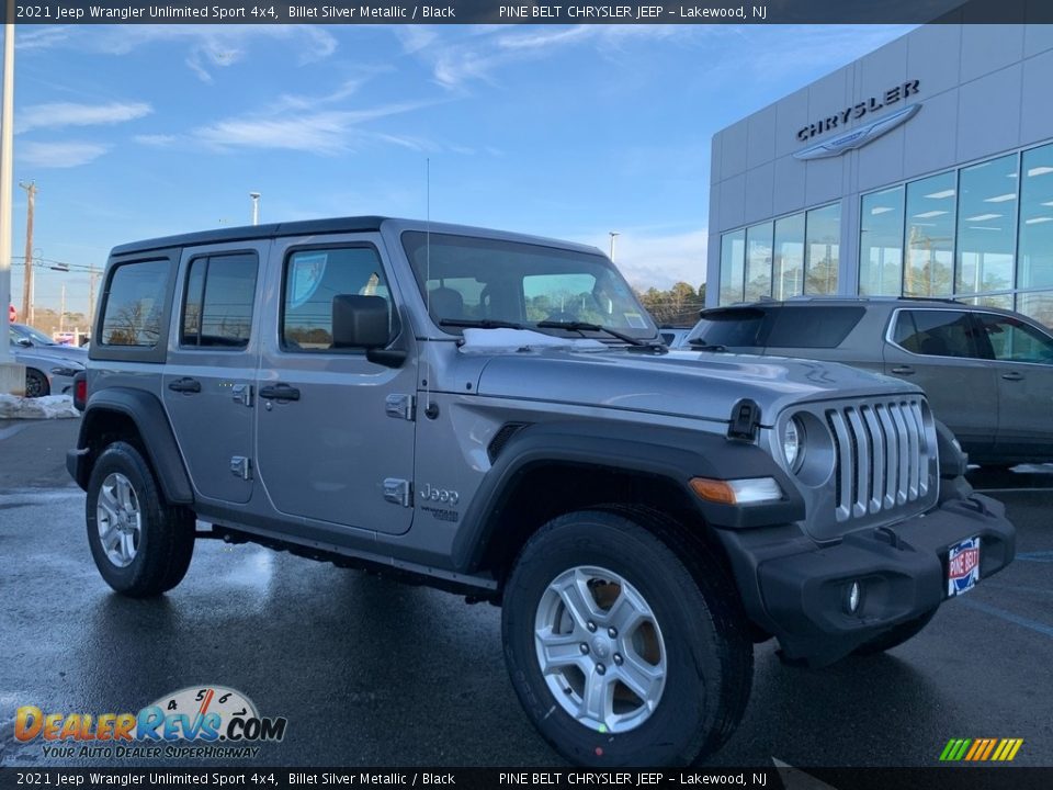 2021 Jeep Wrangler Unlimited Sport 4x4 Billet Silver Metallic / Black Photo #1