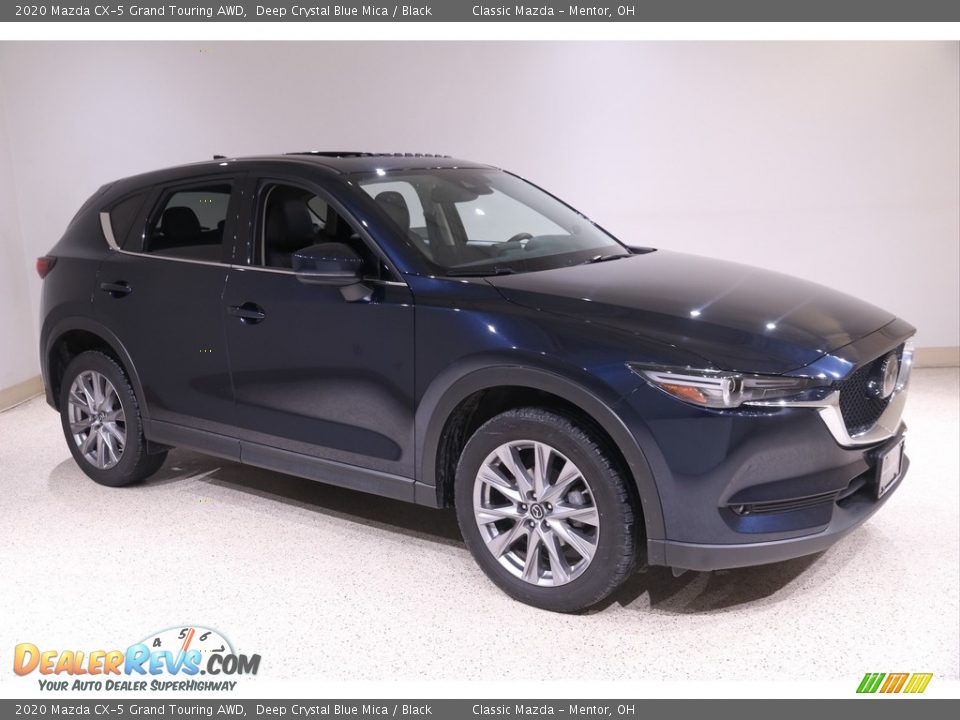 2020 Mazda CX-5 Grand Touring AWD Deep Crystal Blue Mica / Black Photo #1