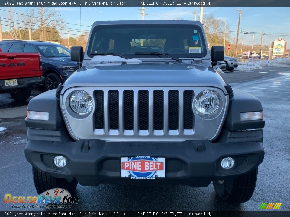 2021 Jeep Wrangler Unlimited Sport 4x4 Billet Silver Metallic / Black Photo #3