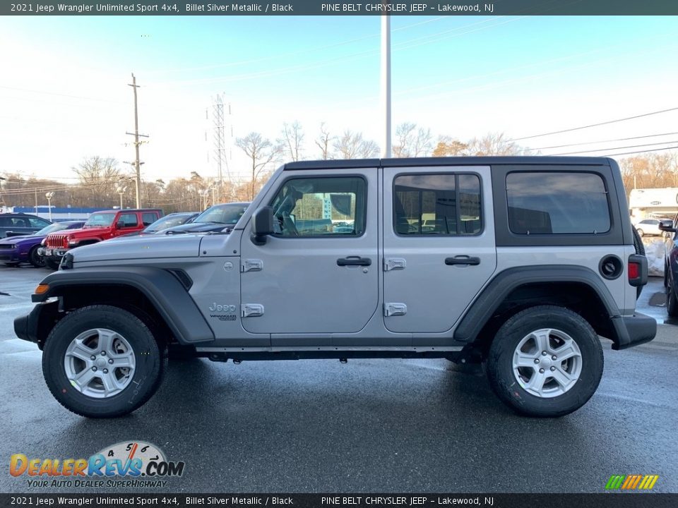 2021 Jeep Wrangler Unlimited Sport 4x4 Billet Silver Metallic / Black Photo #4