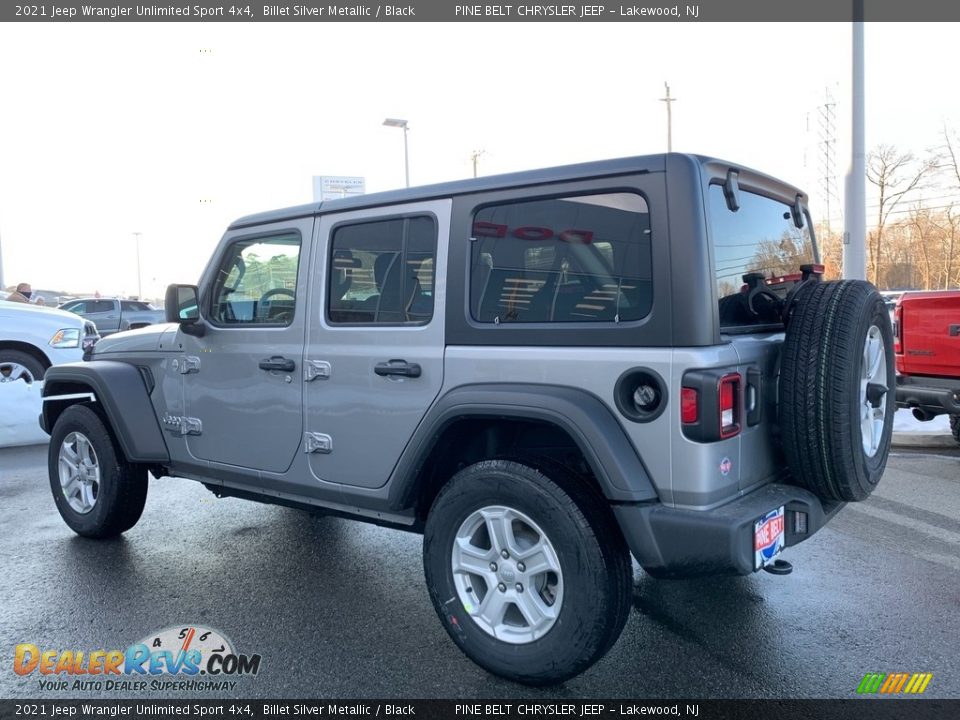 2021 Jeep Wrangler Unlimited Sport 4x4 Billet Silver Metallic / Black Photo #6