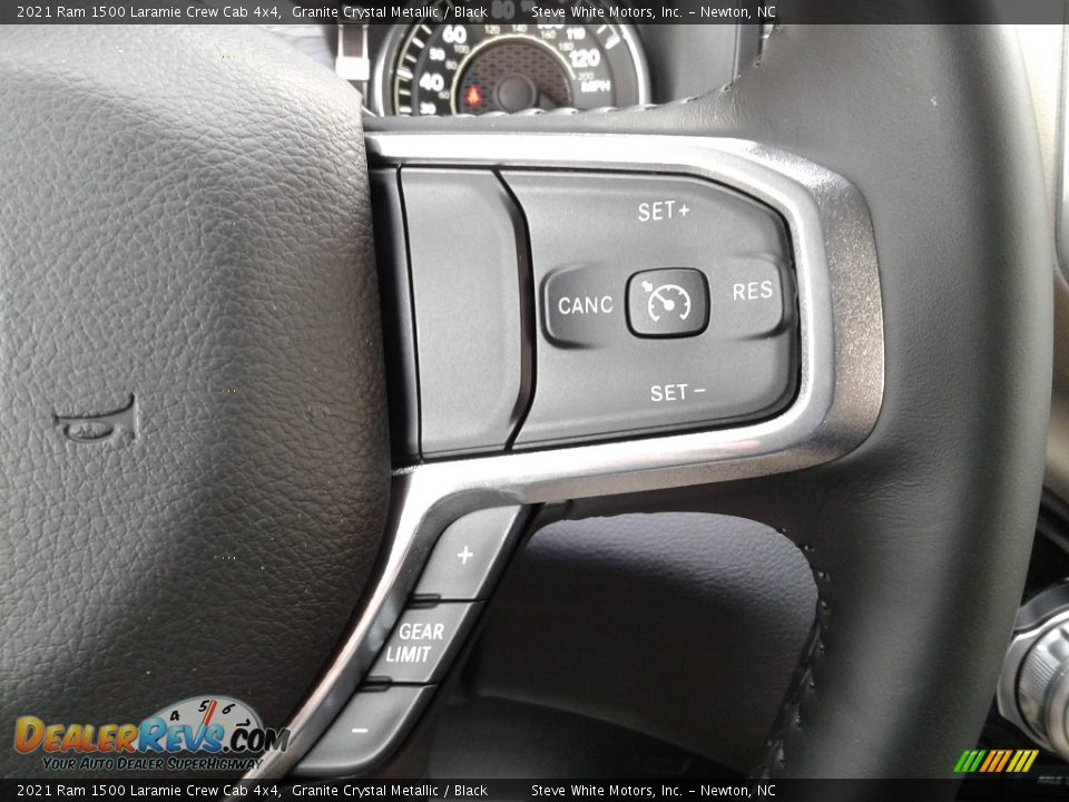 2021 Ram 1500 Laramie Crew Cab 4x4 Granite Crystal Metallic / Black Photo #22