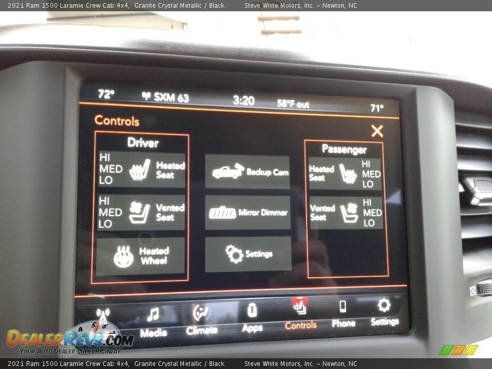 2021 Ram 1500 Laramie Crew Cab 4x4 Granite Crystal Metallic / Black Photo #26