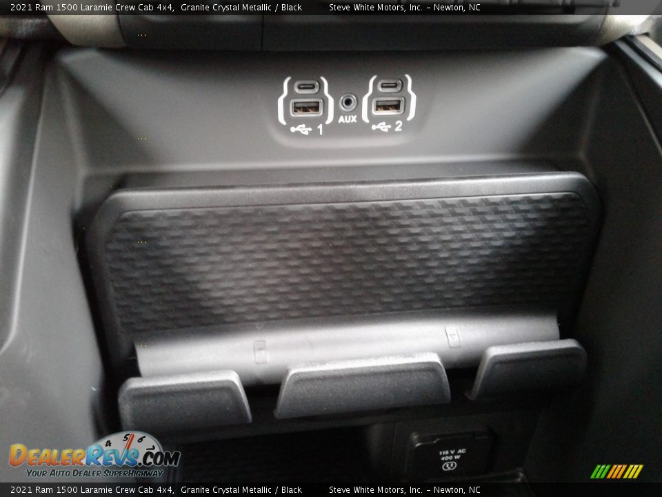 2021 Ram 1500 Laramie Crew Cab 4x4 Granite Crystal Metallic / Black Photo #29