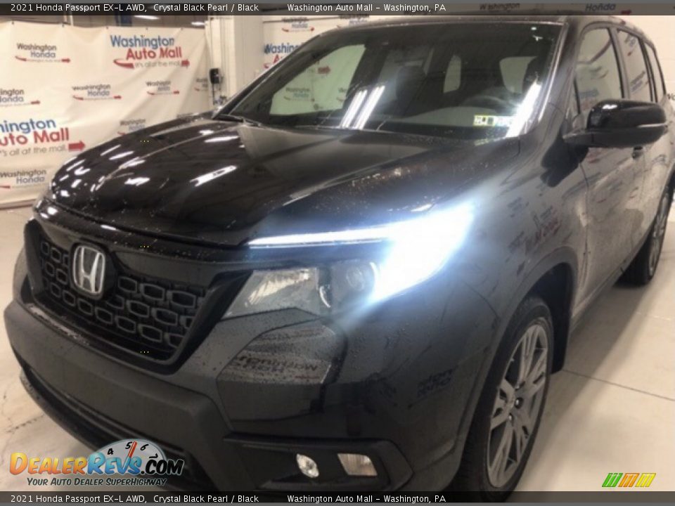 2021 Honda Passport EX-L AWD Crystal Black Pearl / Black Photo #3