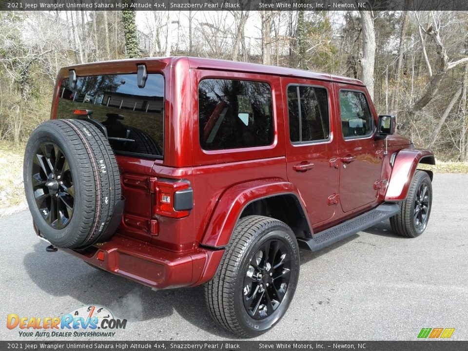 2021 Jeep Wrangler Unlimited Sahara High Altitude 4x4 Snazzberry Pearl / Black Photo #6