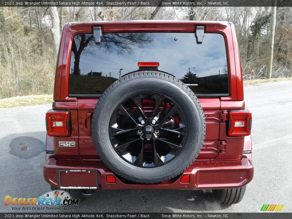 2021 Jeep Wrangler Unlimited Sahara High Altitude 4x4 Snazzberry Pearl / Black Photo #7