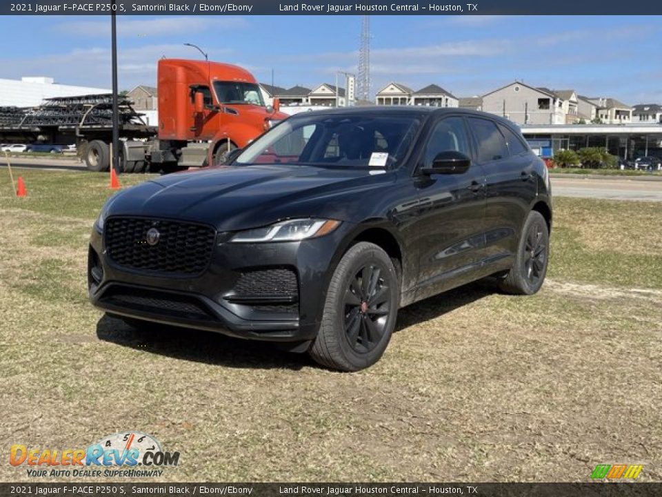 2021 Jaguar F-PACE P250 S Santorini Black / Ebony/Ebony Photo #1