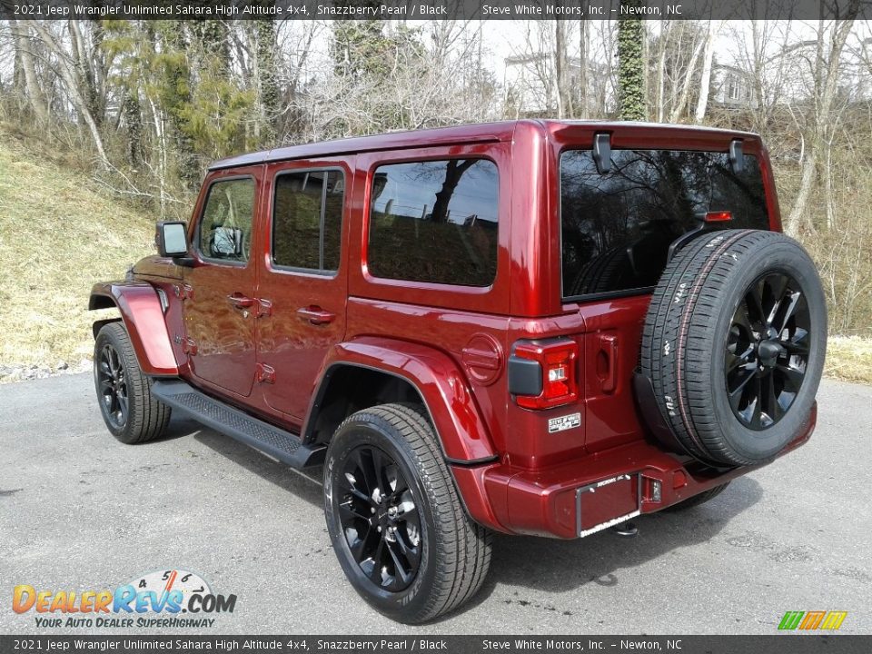 2021 Jeep Wrangler Unlimited Sahara High Altitude 4x4 Snazzberry Pearl / Black Photo #8