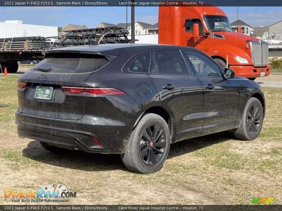 2021 Jaguar F-PACE P250 S Santorini Black / Ebony/Ebony Photo #3