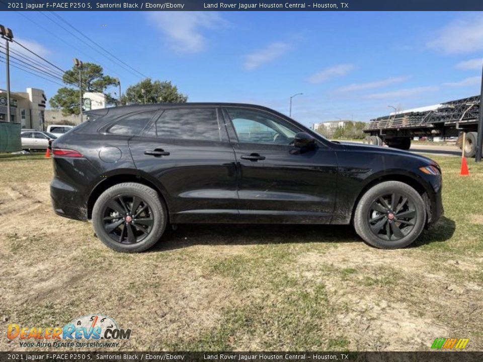 2021 Jaguar F-PACE P250 S Santorini Black / Ebony/Ebony Photo #8