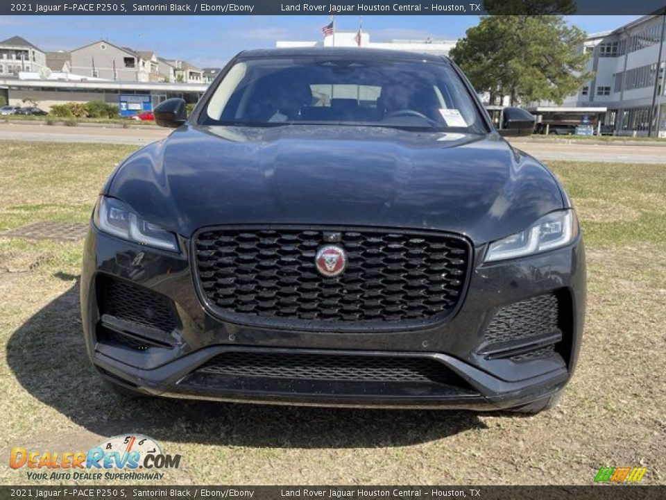 2021 Jaguar F-PACE P250 S Santorini Black / Ebony/Ebony Photo #10