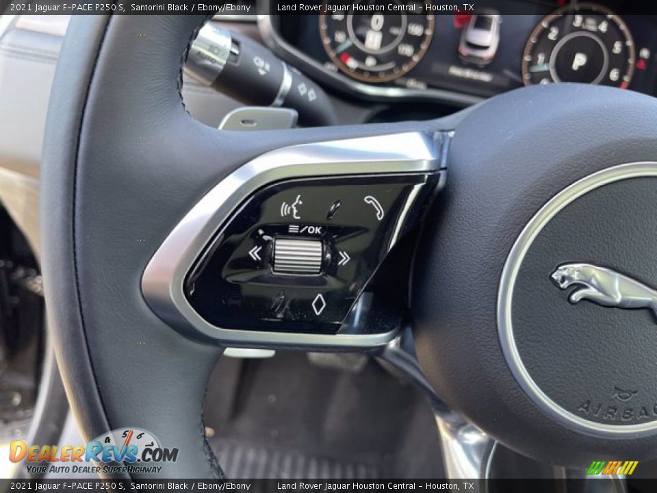 2021 Jaguar F-PACE P250 S Steering Wheel Photo #16