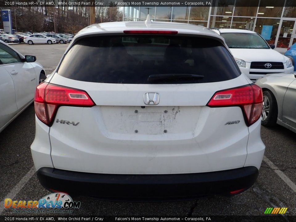 2018 Honda HR-V EX AWD White Orchid Pearl / Gray Photo #3