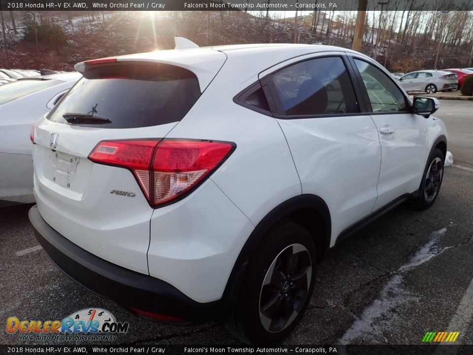 2018 Honda HR-V EX AWD White Orchid Pearl / Gray Photo #4