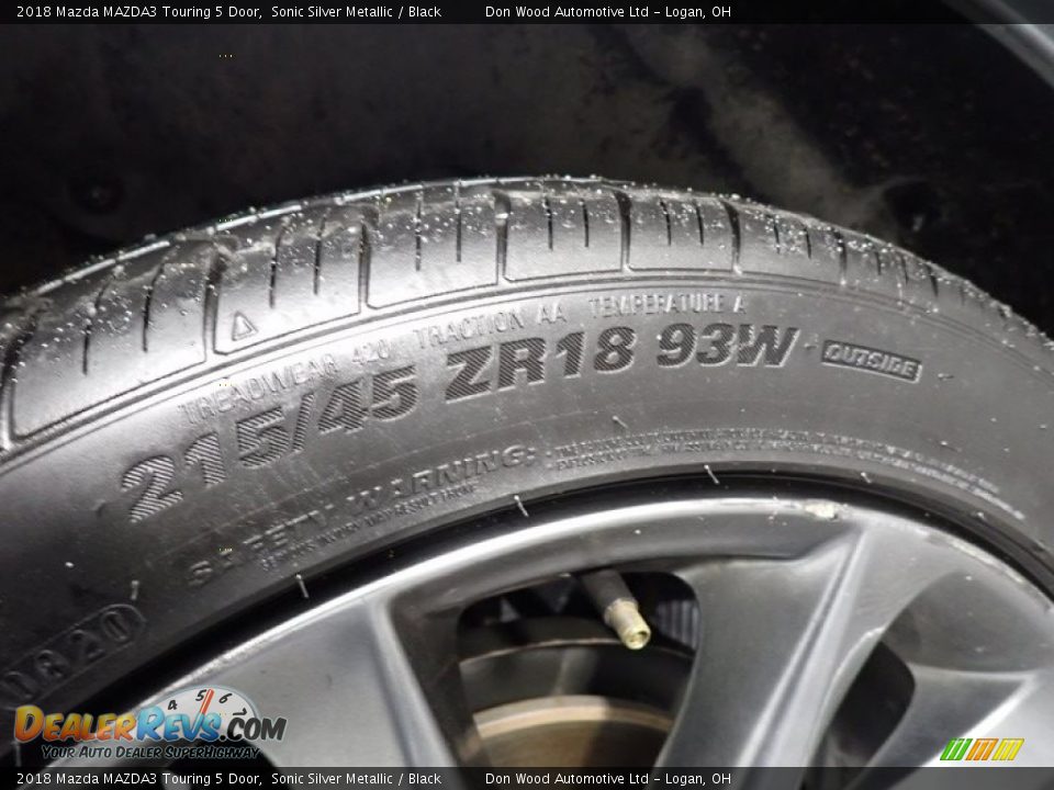2018 Mazda MAZDA3 Touring 5 Door Sonic Silver Metallic / Black Photo #17