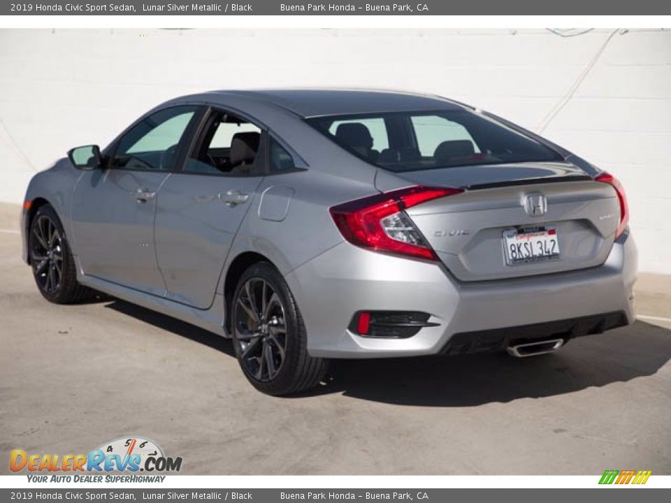 2019 Honda Civic Sport Sedan Lunar Silver Metallic / Black Photo #2