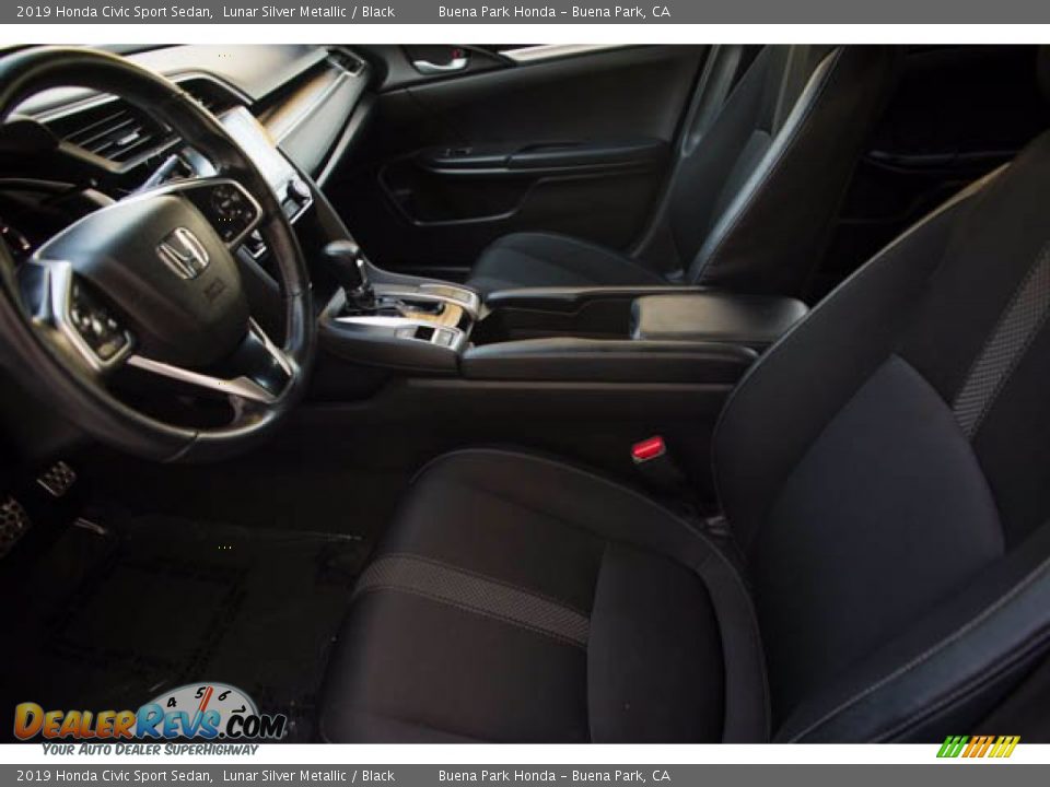 2019 Honda Civic Sport Sedan Lunar Silver Metallic / Black Photo #3