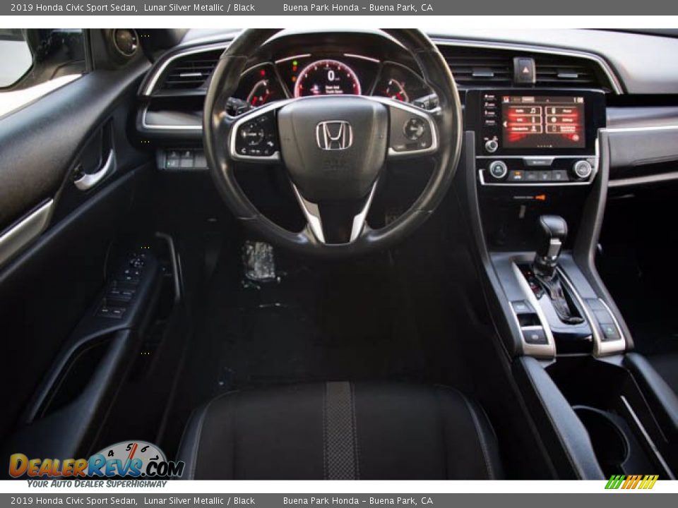 2019 Honda Civic Sport Sedan Lunar Silver Metallic / Black Photo #5