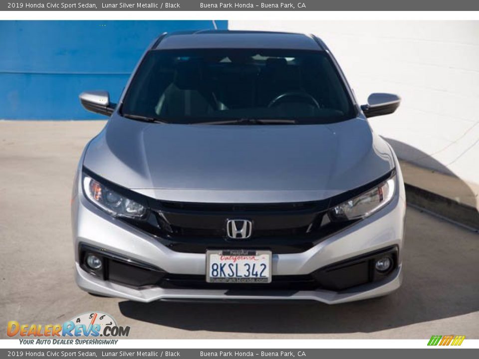 2019 Honda Civic Sport Sedan Lunar Silver Metallic / Black Photo #7