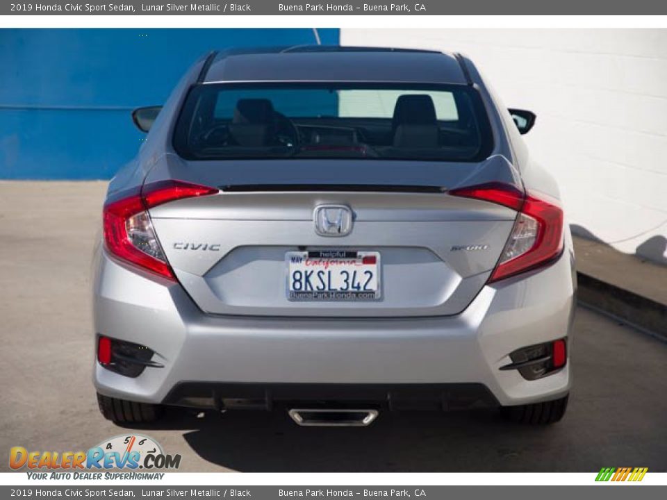 2019 Honda Civic Sport Sedan Lunar Silver Metallic / Black Photo #9