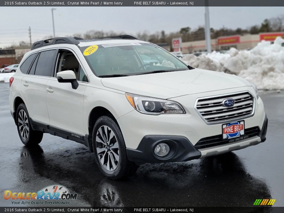 2016 Subaru Outback 2.5i Limited Crystal White Pearl / Warm Ivory Photo #1