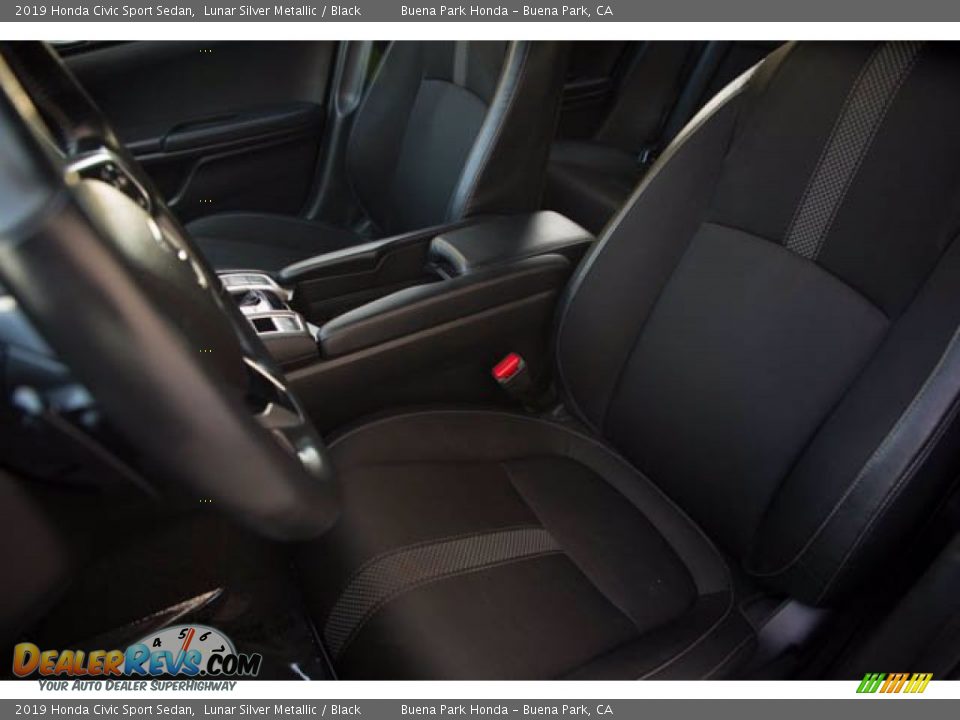 2019 Honda Civic Sport Sedan Lunar Silver Metallic / Black Photo #17