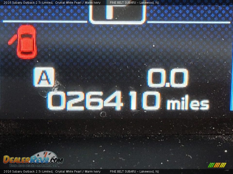 2016 Subaru Outback 2.5i Limited Crystal White Pearl / Warm Ivory Photo #3