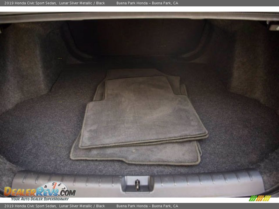 2019 Honda Civic Sport Sedan Lunar Silver Metallic / Black Photo #19