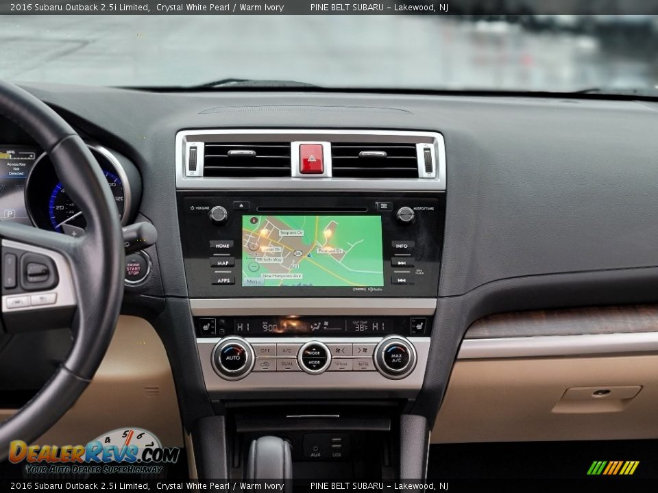 2016 Subaru Outback 2.5i Limited Crystal White Pearl / Warm Ivory Photo #4