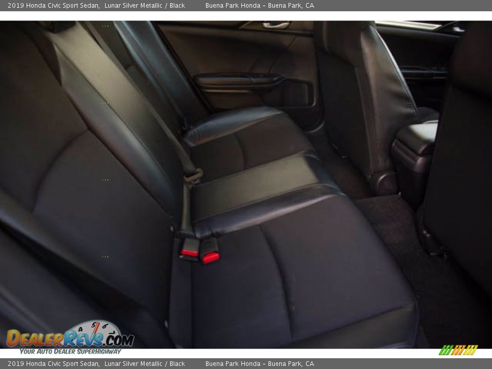 2019 Honda Civic Sport Sedan Lunar Silver Metallic / Black Photo #20