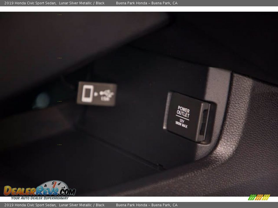 2019 Honda Civic Sport Sedan Lunar Silver Metallic / Black Photo #23