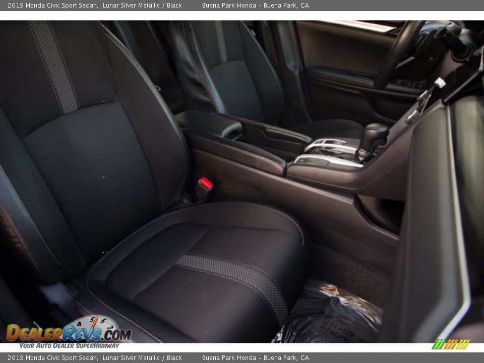 2019 Honda Civic Sport Sedan Lunar Silver Metallic / Black Photo #24