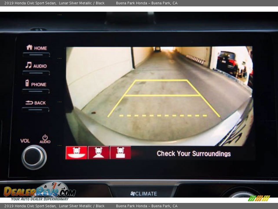 2019 Honda Civic Sport Sedan Lunar Silver Metallic / Black Photo #26