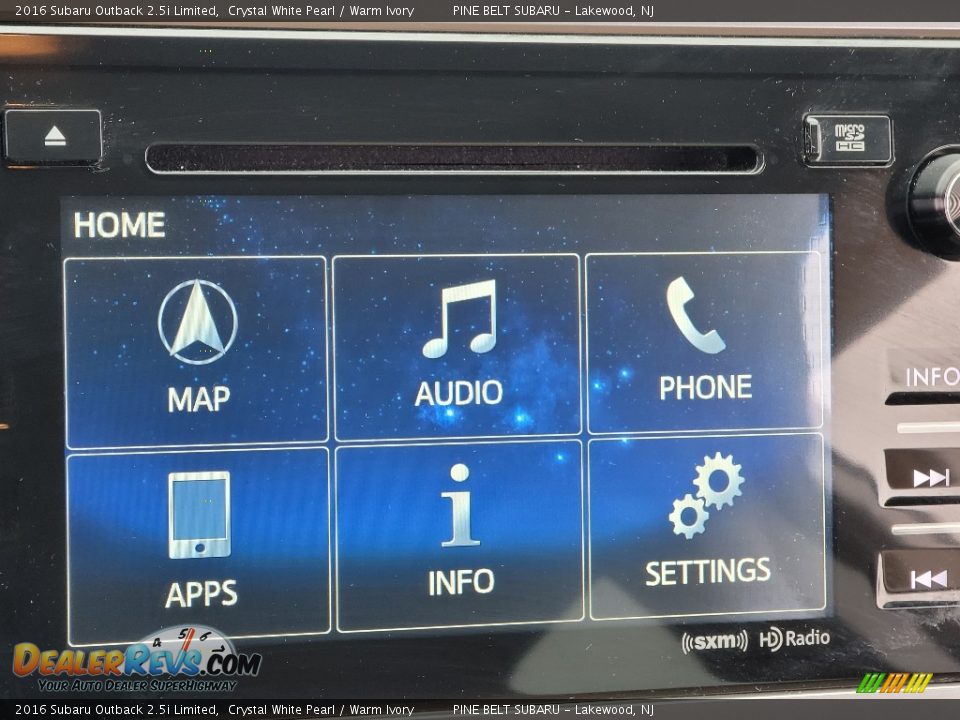 2016 Subaru Outback 2.5i Limited Crystal White Pearl / Warm Ivory Photo #9